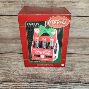 Vintage heirloom Coca-Cola bottles ornament